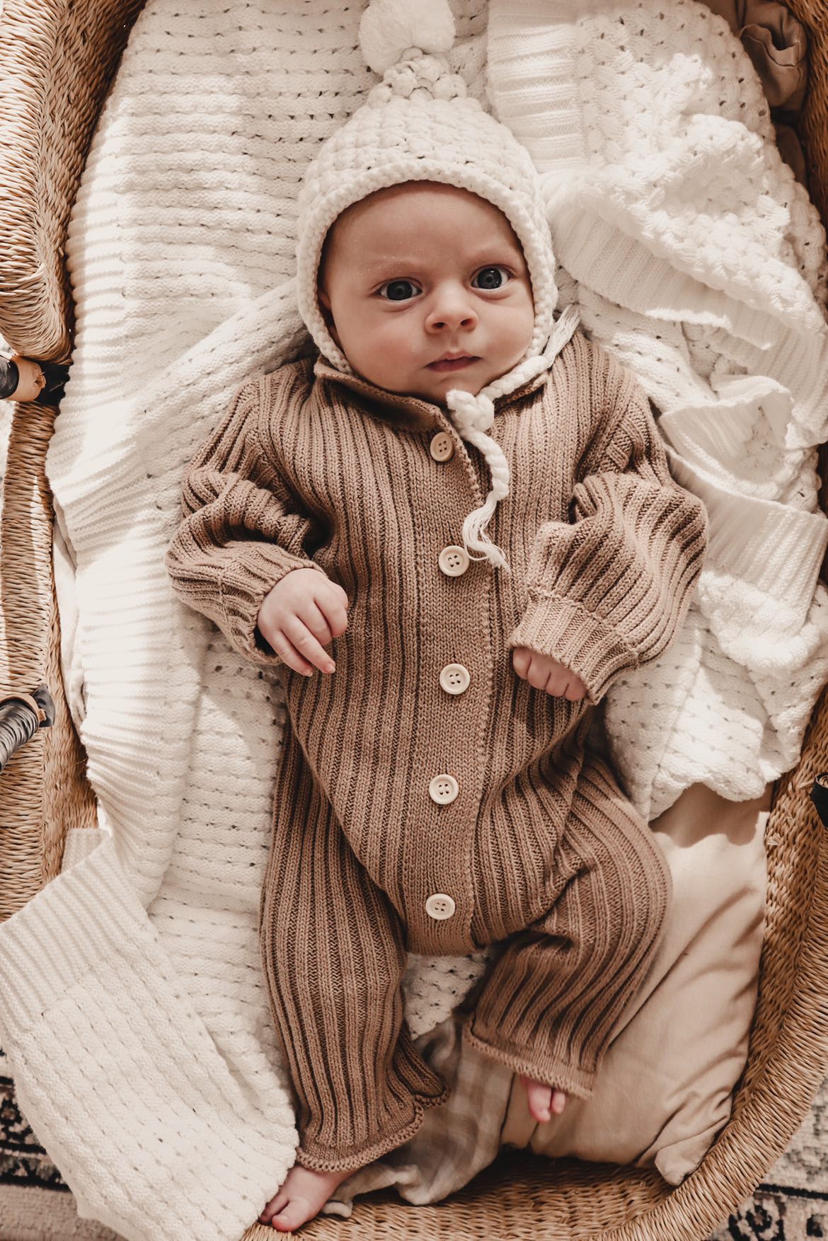 Collared Chunky Rib Lounge Suit - Acorn