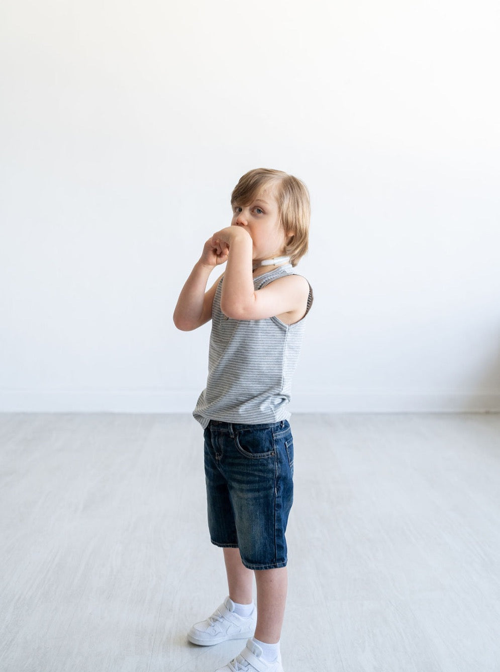 Gray & White Tank (FINAL SALE)