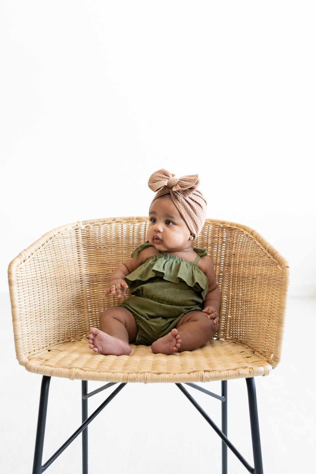 Thick Quilted Baby Bow Turbans