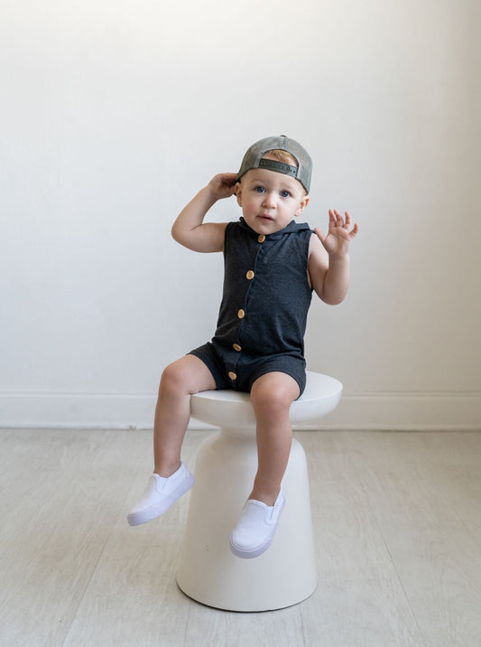 Sleeveless Hooded Jumpsuit