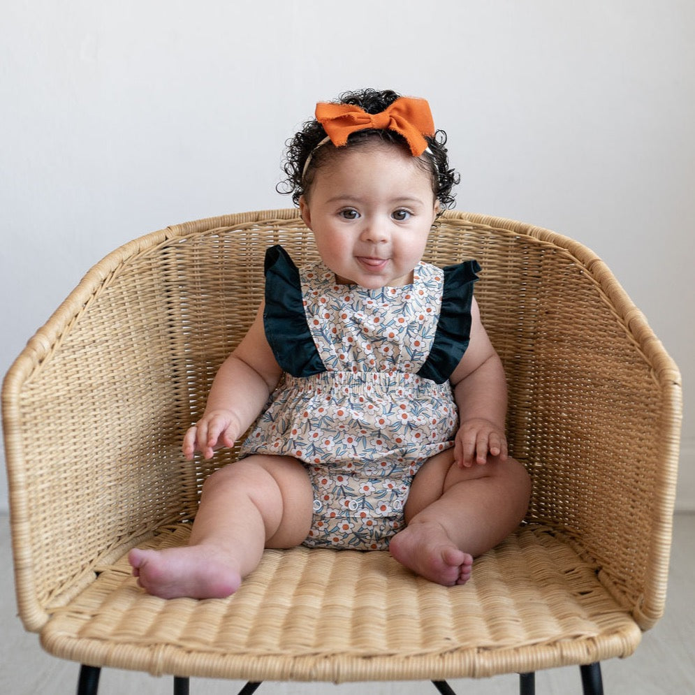 Flower Power Ruffle Romper
