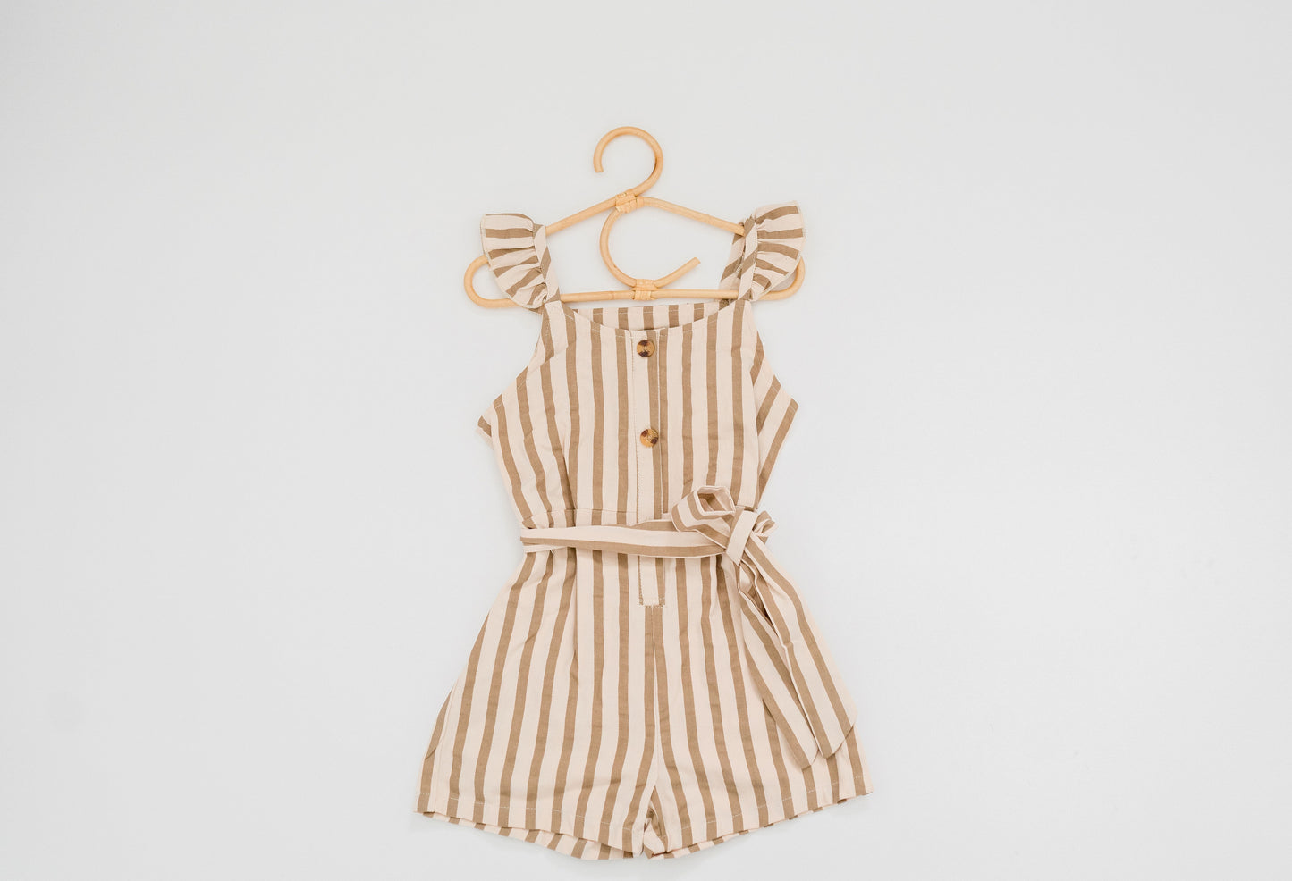Brown Stripe Romper