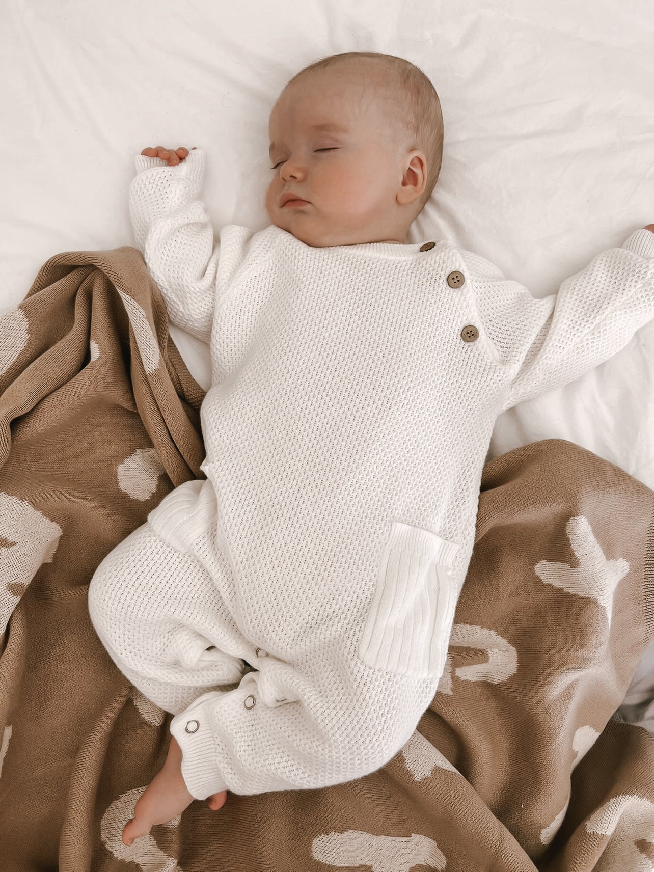 Rib Pocket Jumpsuit - White