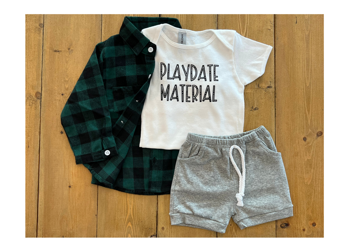 Playdate Material Onesie