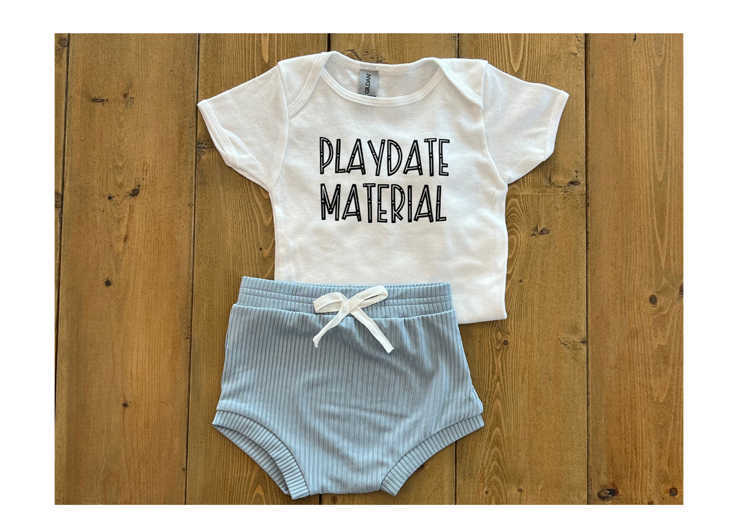 Playdate Material Onesie