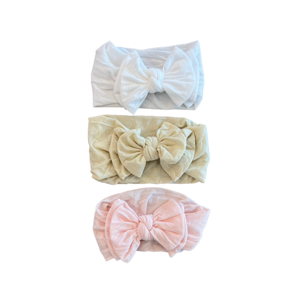 Double Bow Nylon Headbands