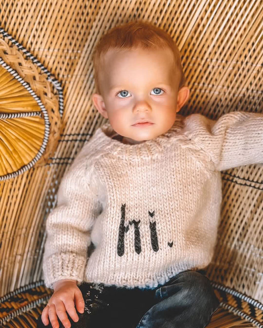 Hi. Crew Neck Sweater