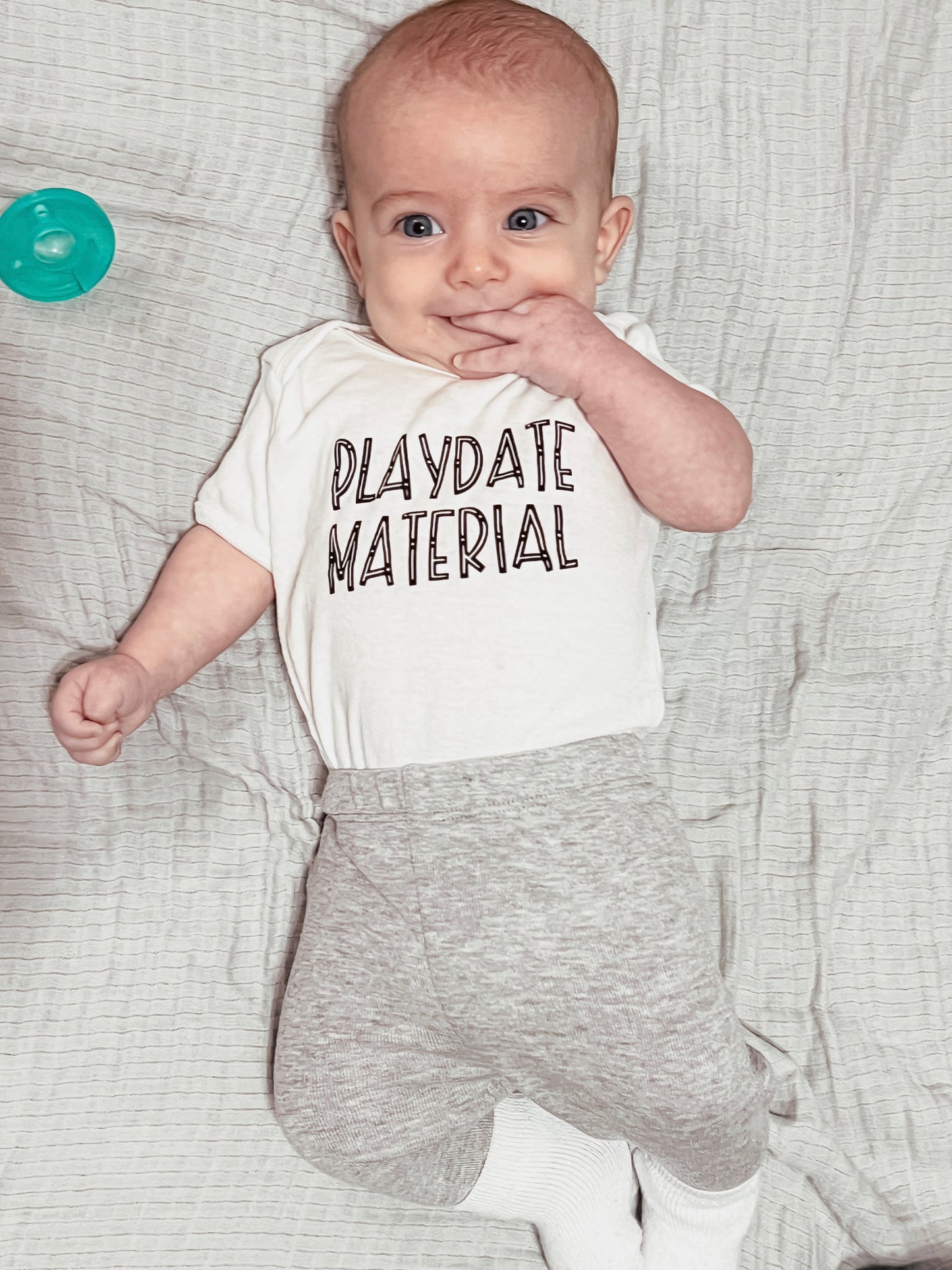 Playdate Material Onesie
