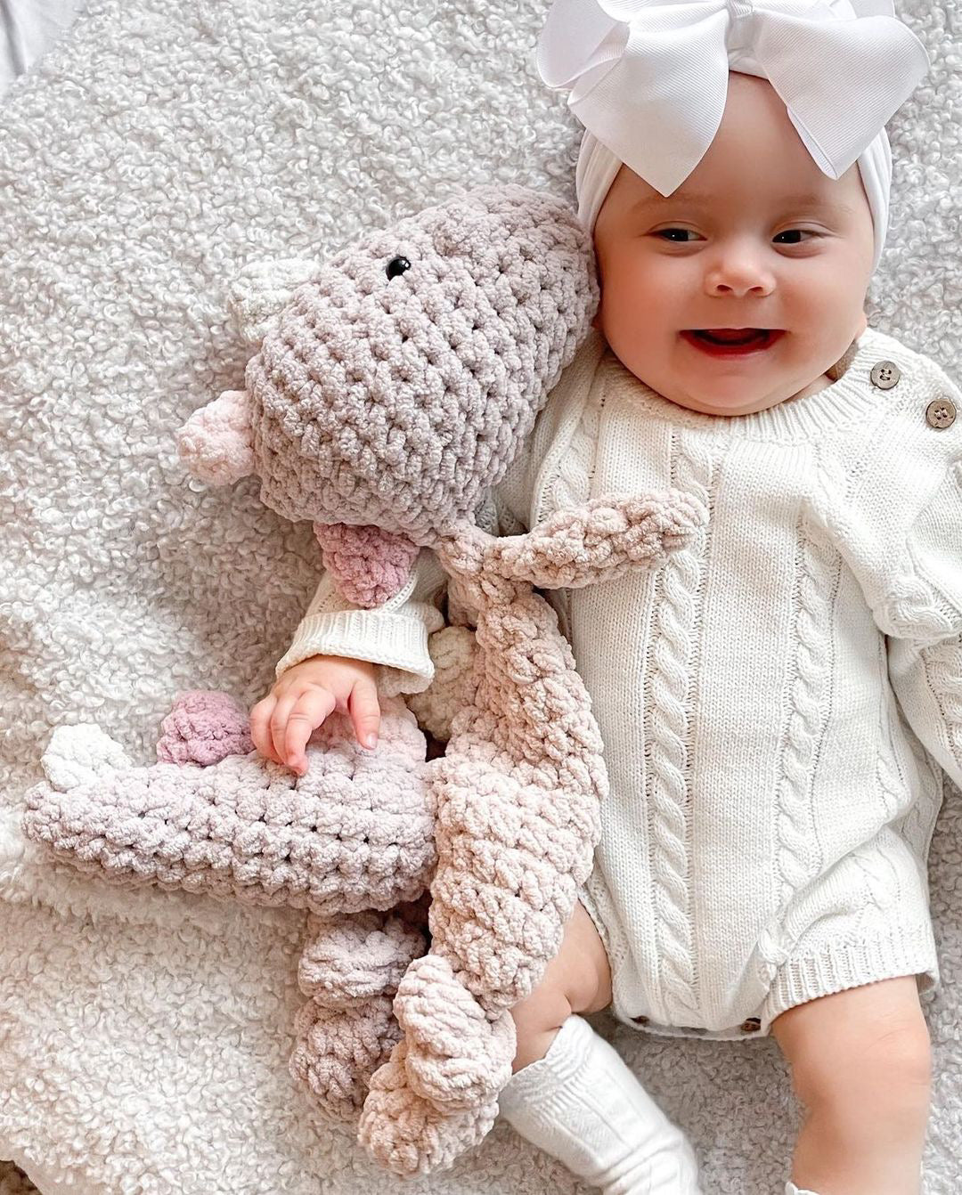 Cable Knit Romper- White